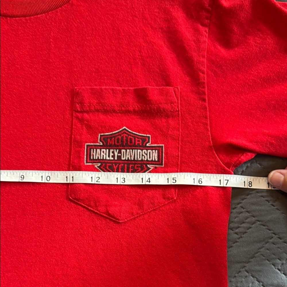 Harley-Davidson Red Short Sleeve T-shirt Sturgis South Dakota 2018 Size S - Picture 8 of 11